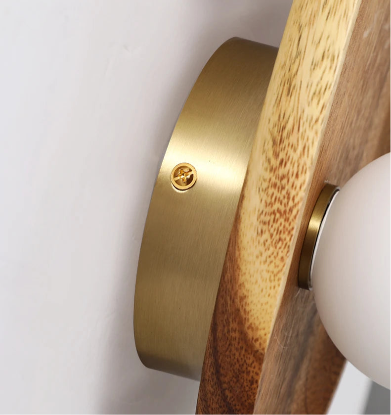 Wooden Wall Sconce Lamp