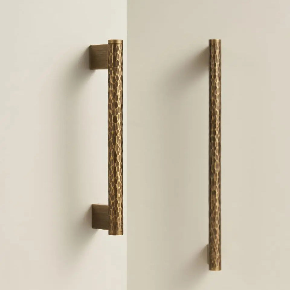 Hammered Brass Long Handle