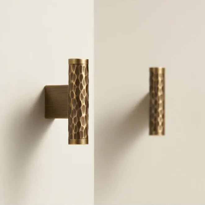 Hammered Brass Knob