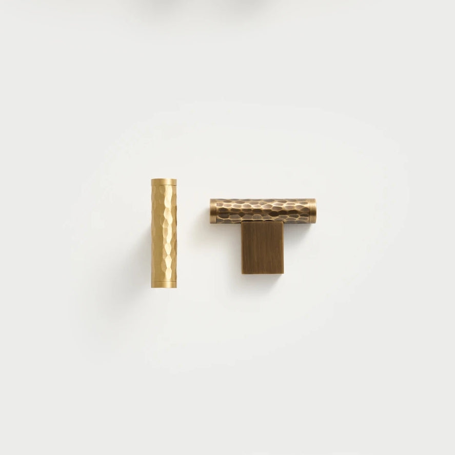 Hammered Brass Knob