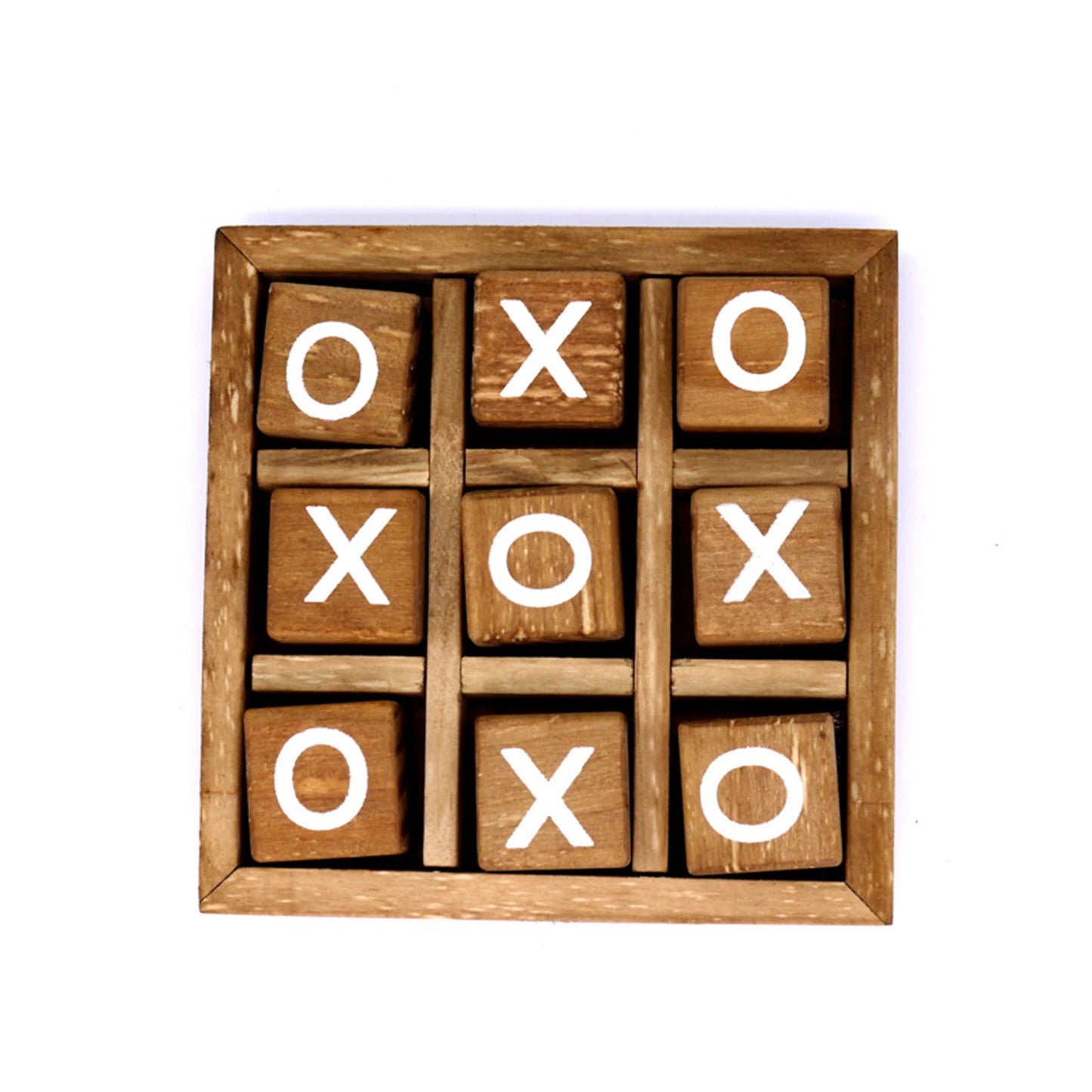 Wooden Tic Tac Toe Game