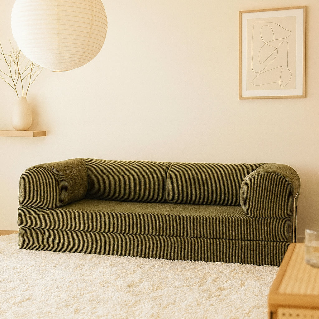 Modular Corduroy Sofa Bed