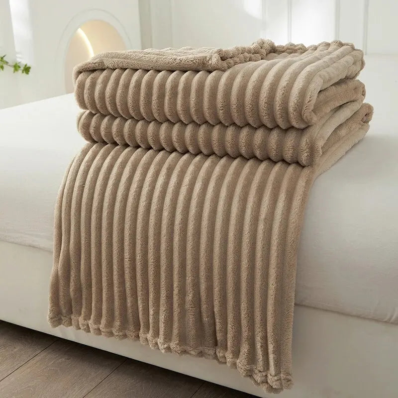 Striped Fleece Blanket
