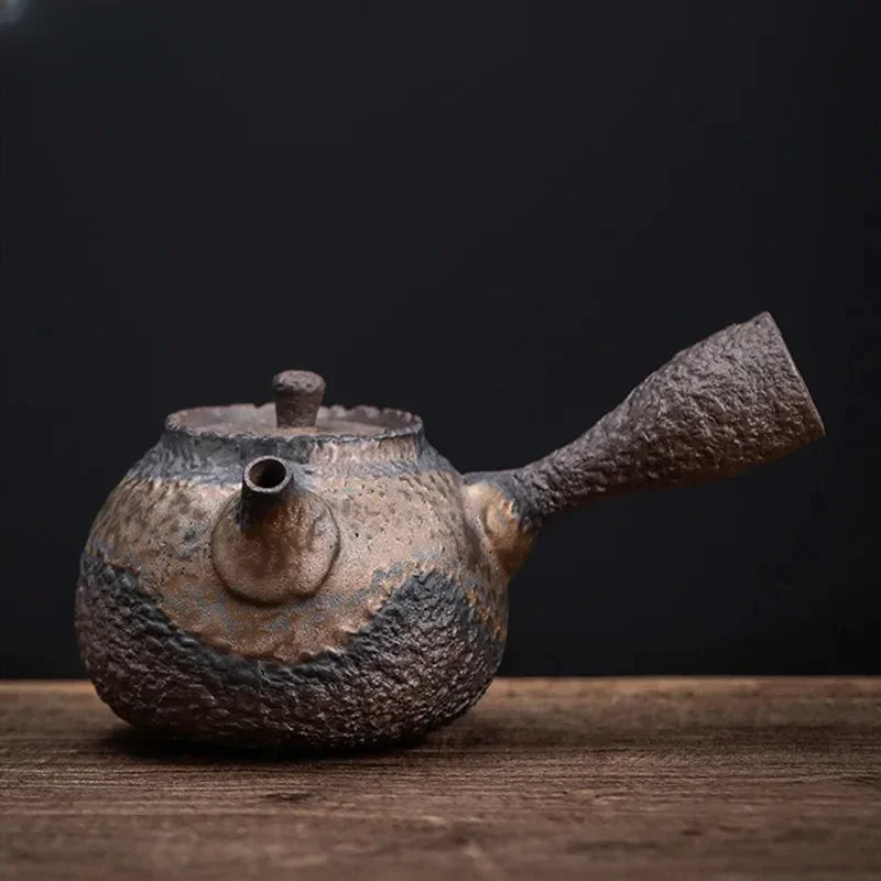 Textured Clay Kyusu Teapot - 220ml