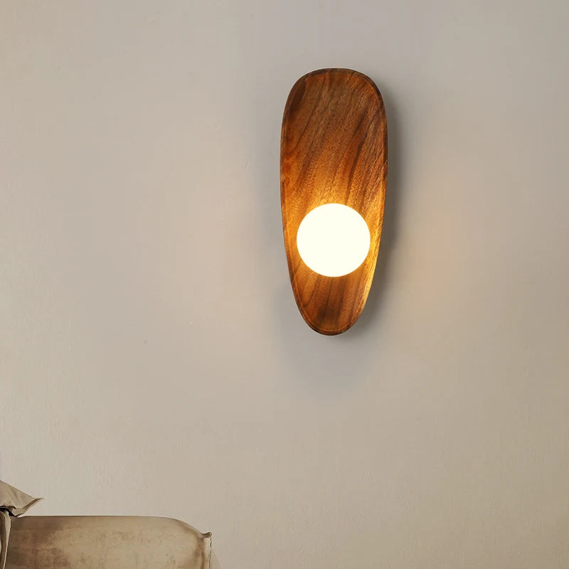 Wooden Wall Sconce Lamp