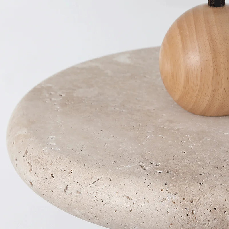 Travertine Halo Pendant Lamp