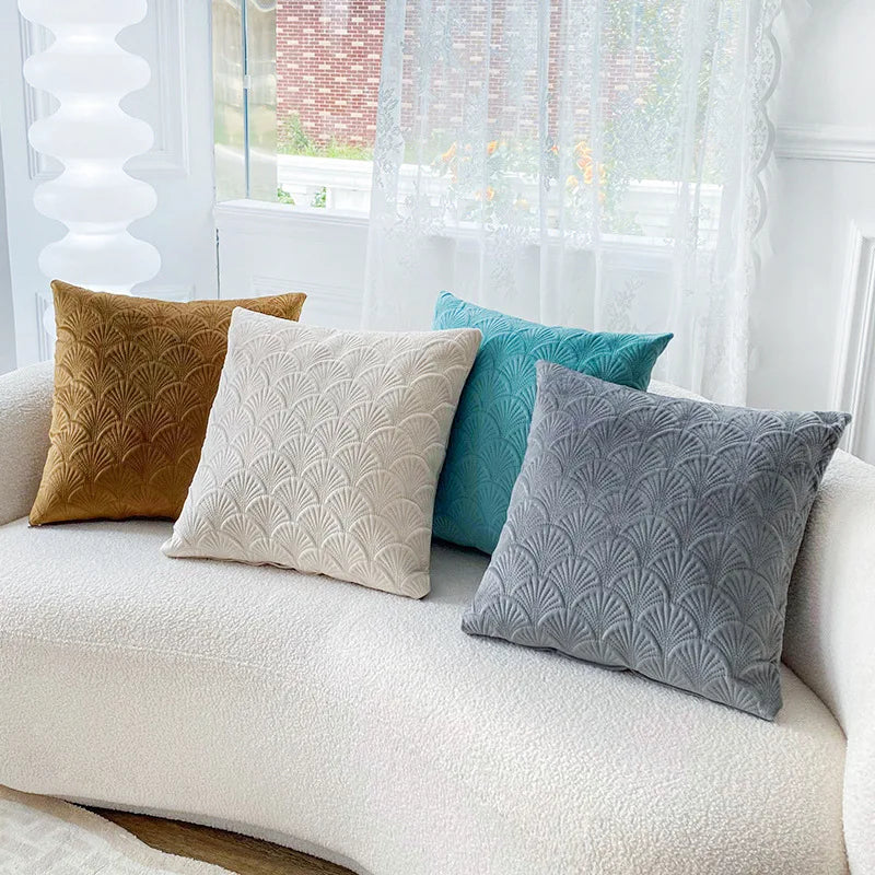 Velvet Shell Cushion Cover
