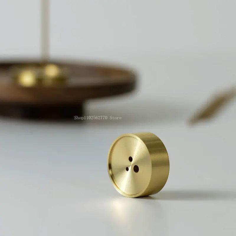 Wood & Copper Incense Holder