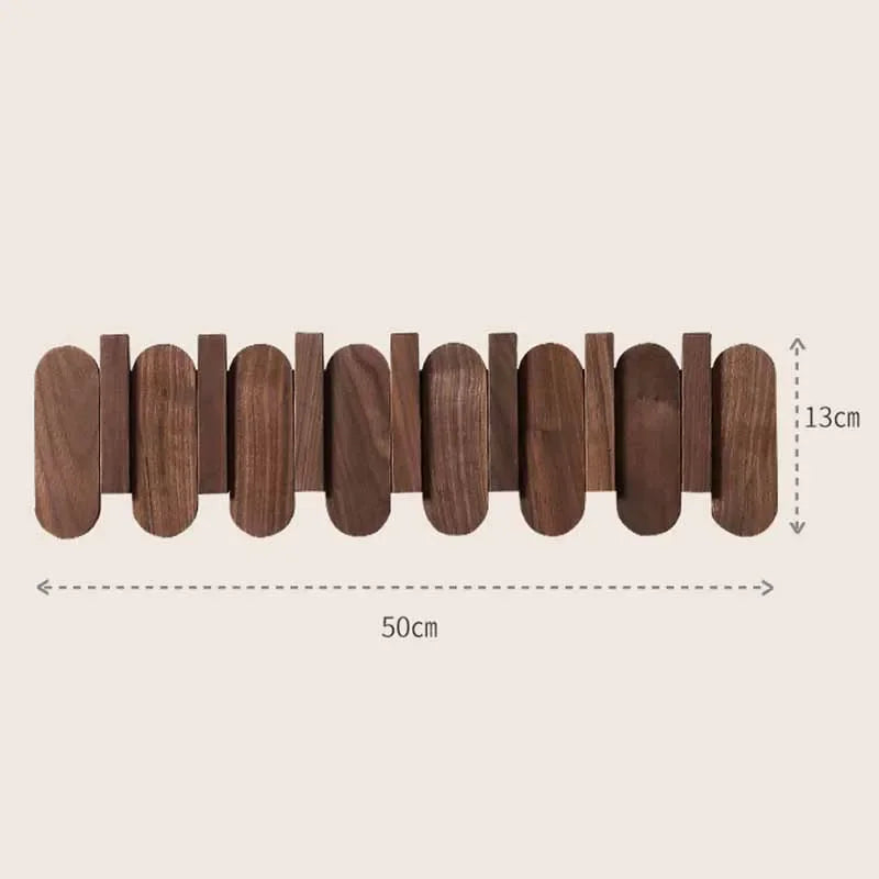 Wooden Wall Hook Rack