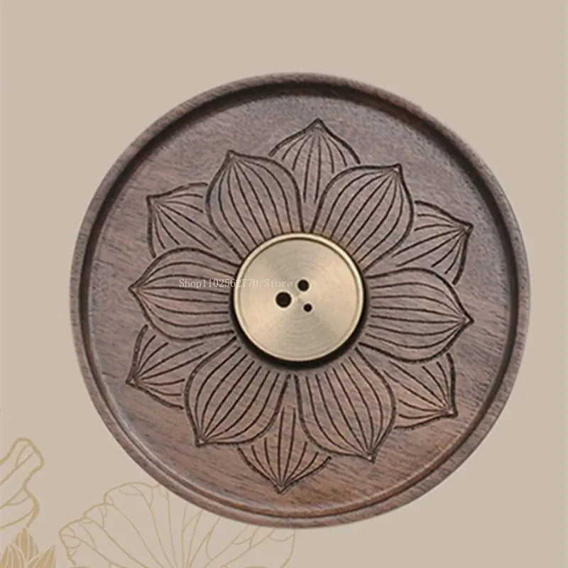Wood & Copper Incense Holder
