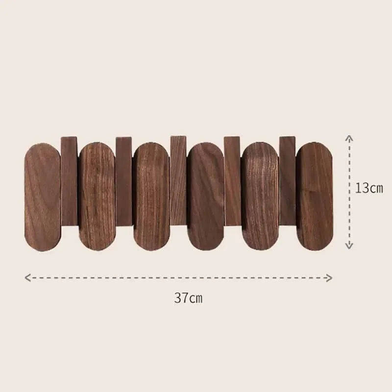 Wooden Wall Hook Rack