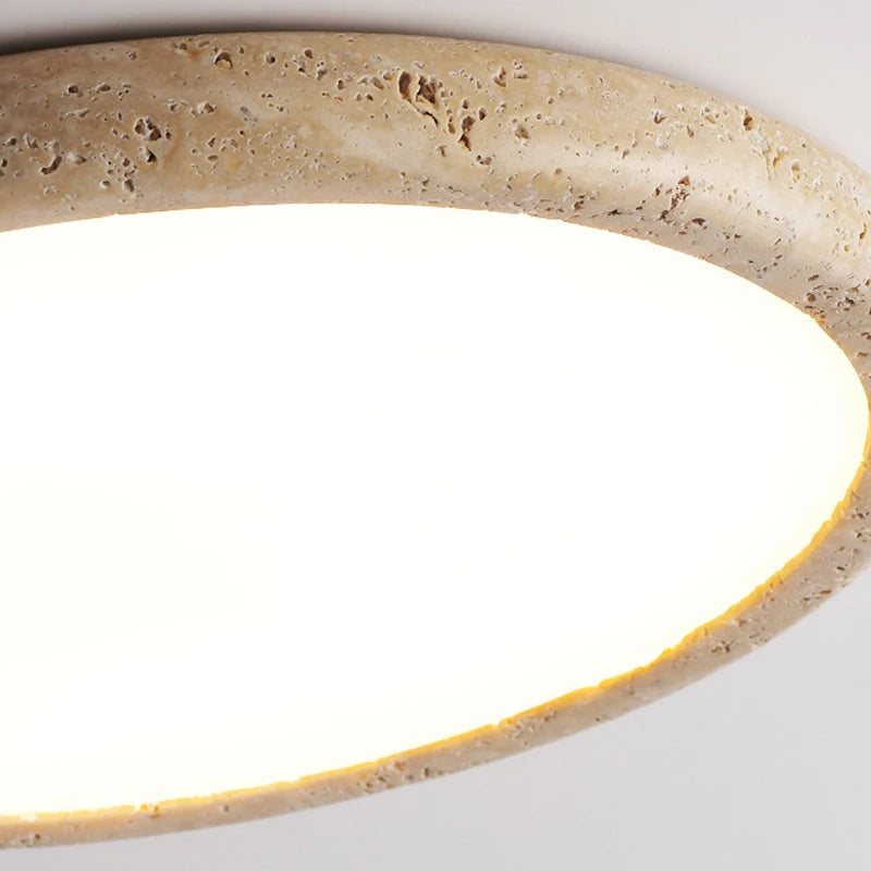 Travertine Halo Ceiling Lamp