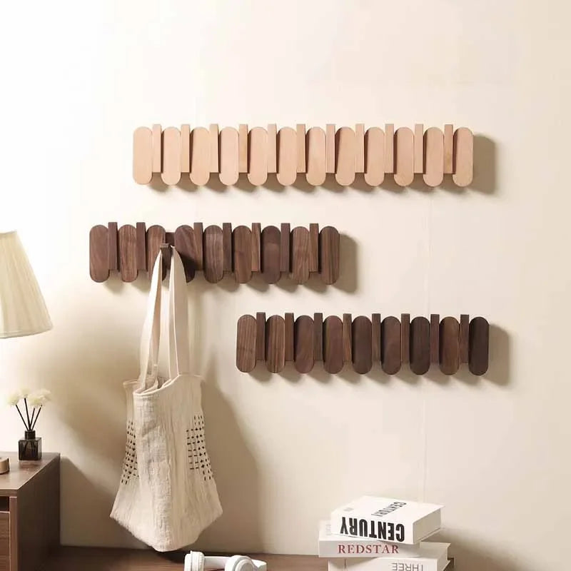 Wooden Wall Hook Rack