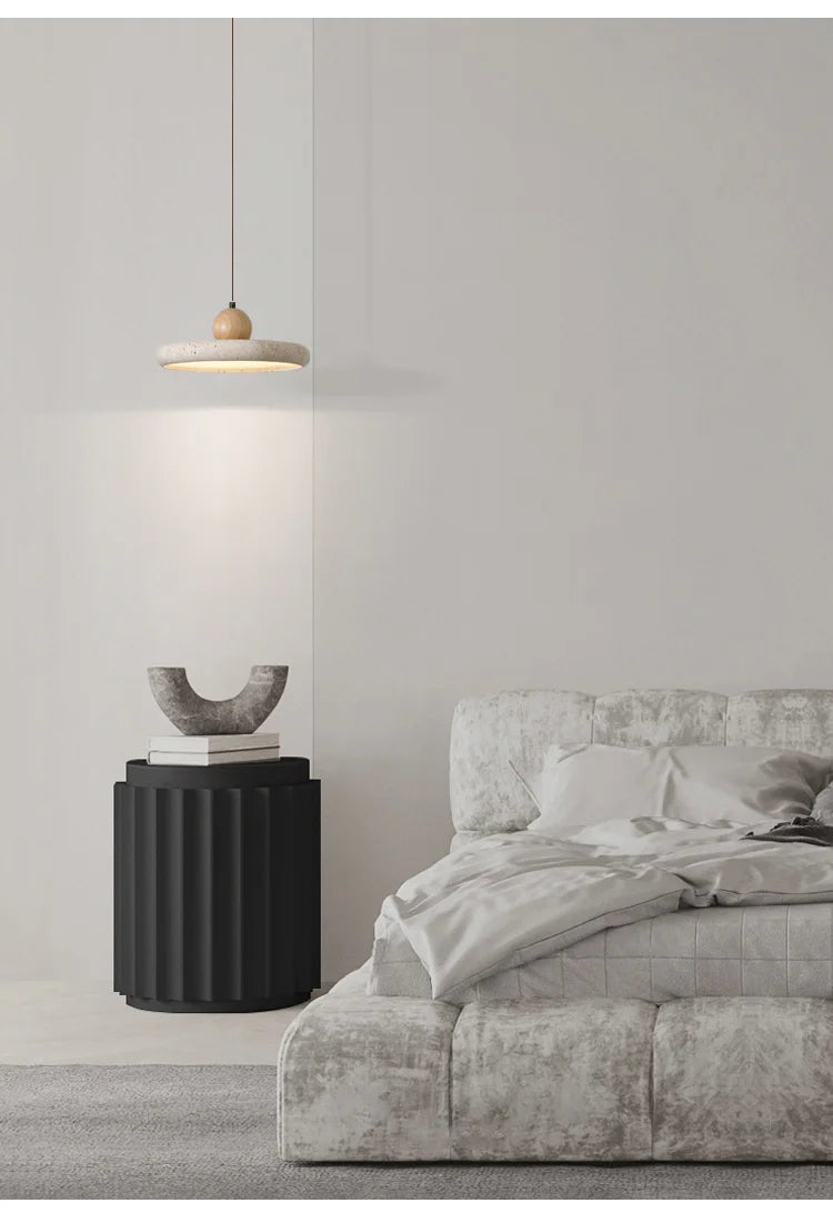 Travertine Halo Pendant Lamp