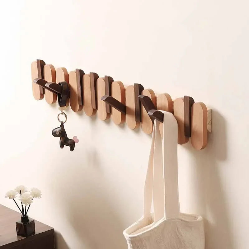 Wooden Wall Hook Rack