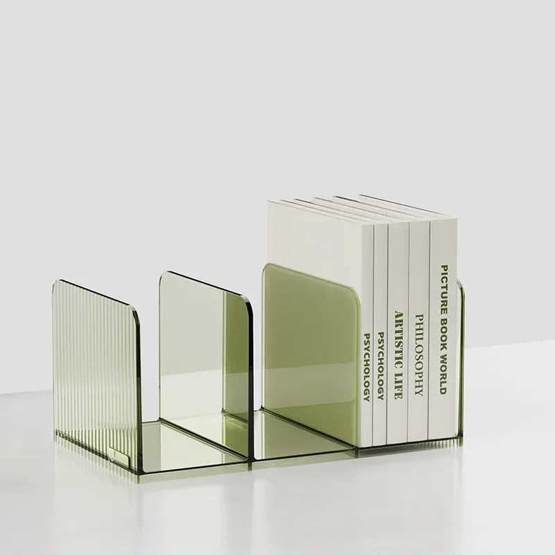 Transparent Storage Rack and Bookend