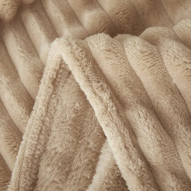 Striped Fleece Blanket