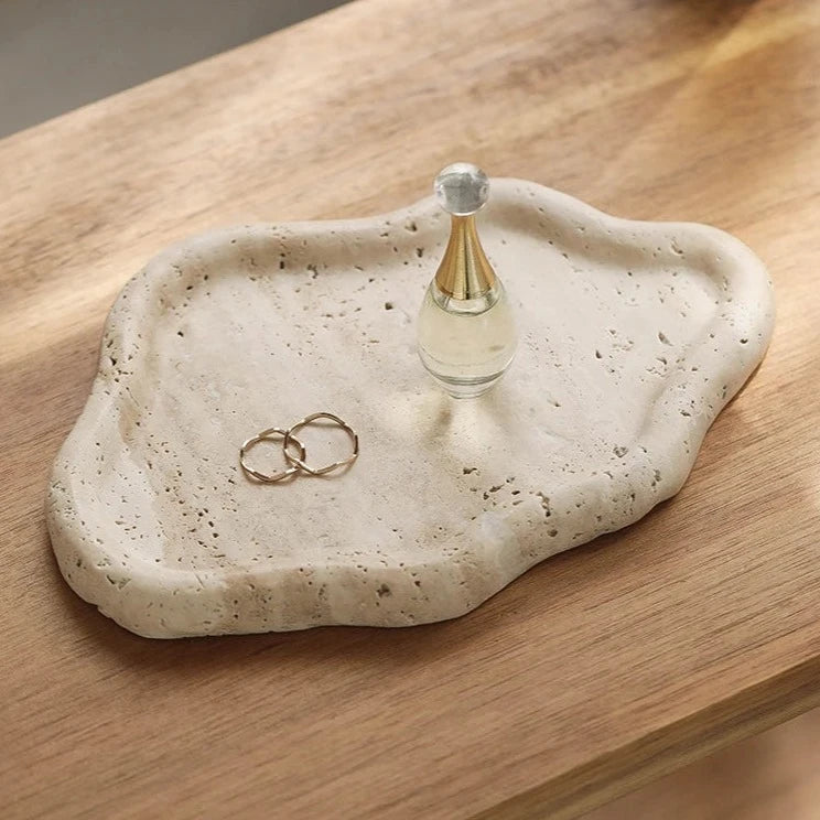 Travertine Cloud Tray
