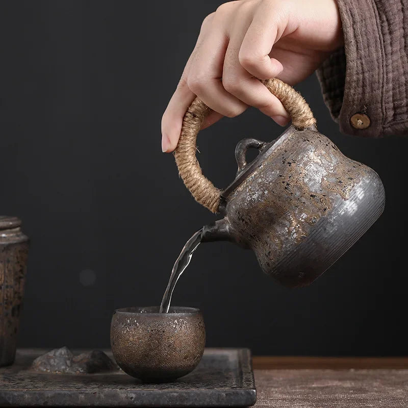 Textured Clay Tea Cup