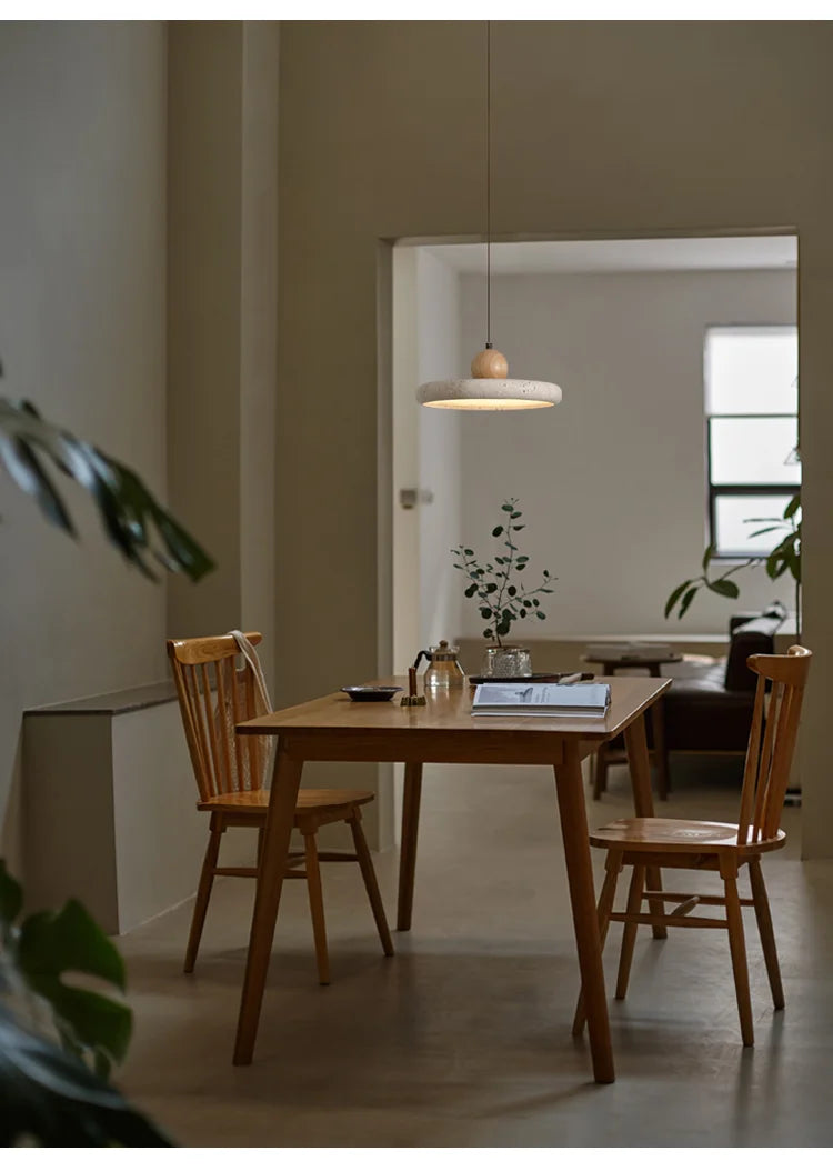 Travertine Halo Pendant Lamp