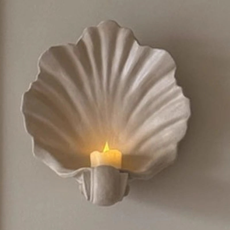 Shell Wall Sconce Candle Holder