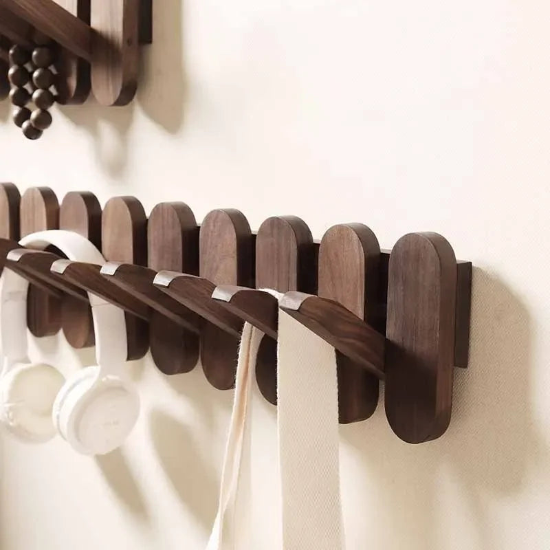 Wooden Wall Hook Rack