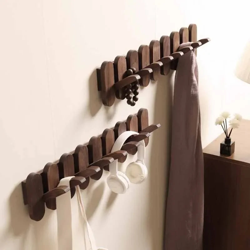 Wooden Wall Hook Rack