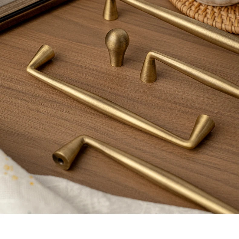 Fluted Brass Handle