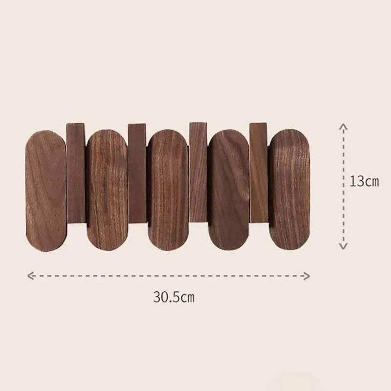 Wooden Wall Hook Rack
