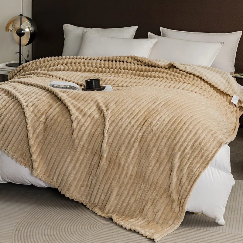 Striped Fleece Blanket