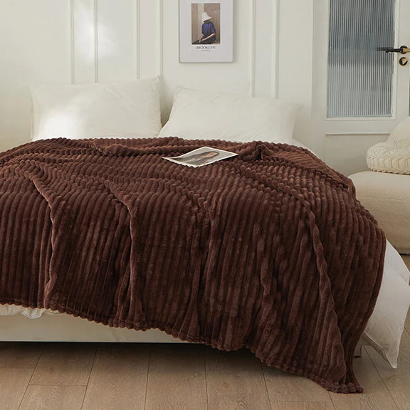 Striped Fleece Blanket