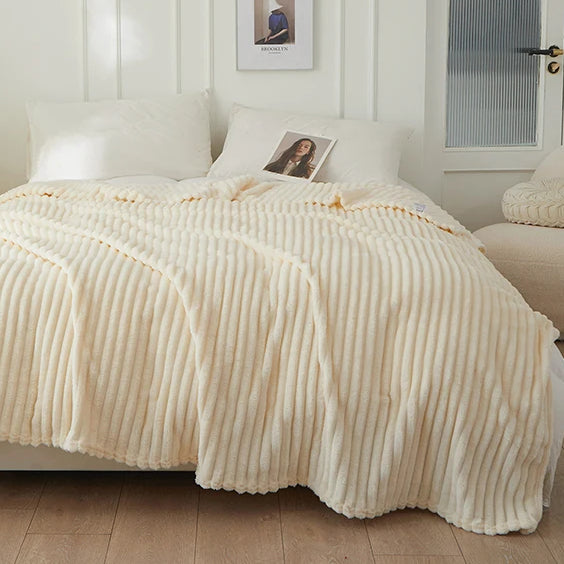 Striped Fleece Blanket