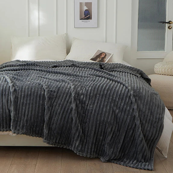 Striped Fleece Blanket