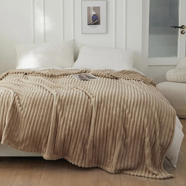 Striped Fleece Blanket