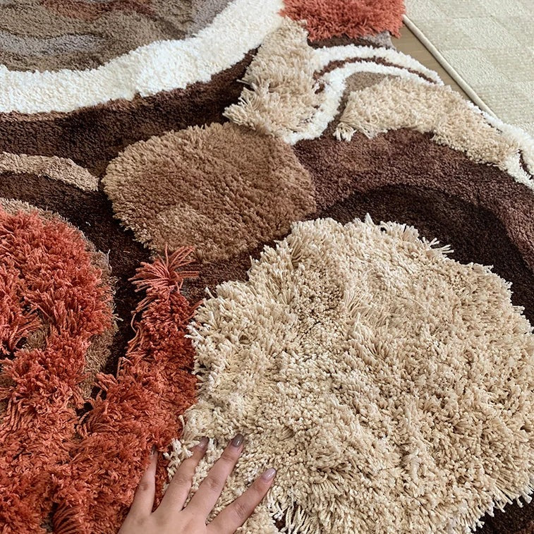 Tufted Terracotta Rug