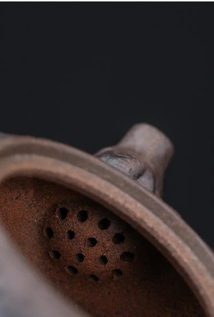 Textured Clay Kyusu Teapot - 220ml
