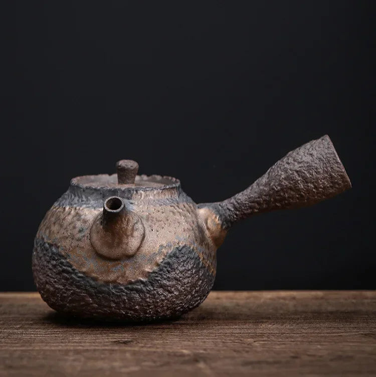 Textured Clay Kyusu Teapot - 220ml