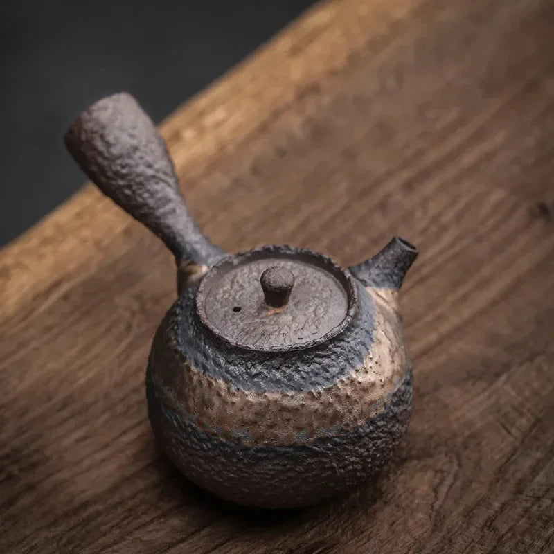 Textured Clay Kyusu Teapot - 220ml