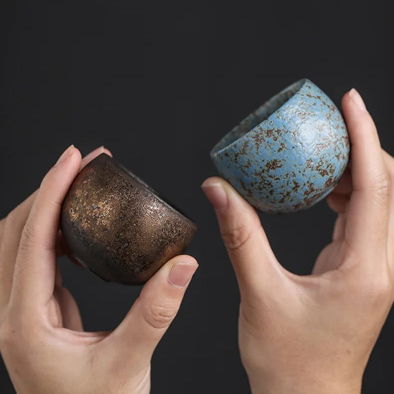 Textured Clay Tea Cup