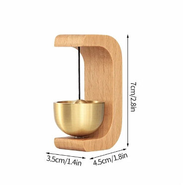 Wood & Brass Door Chime