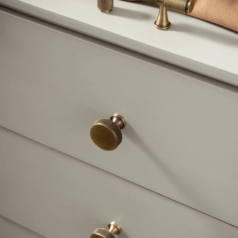 Antique Brass Grip Cabinet Handle