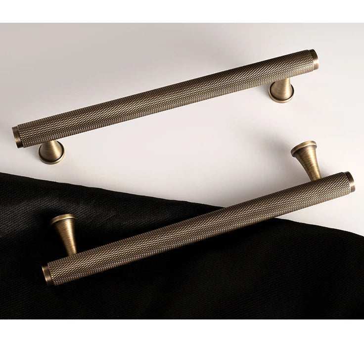 Antique Brass Grip Cabinet Handle