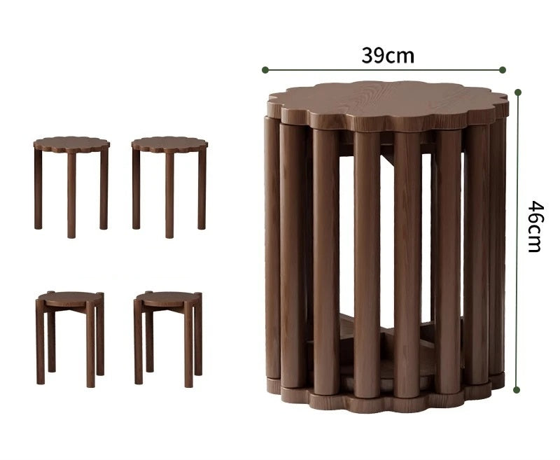 Wooden Stacking Stool