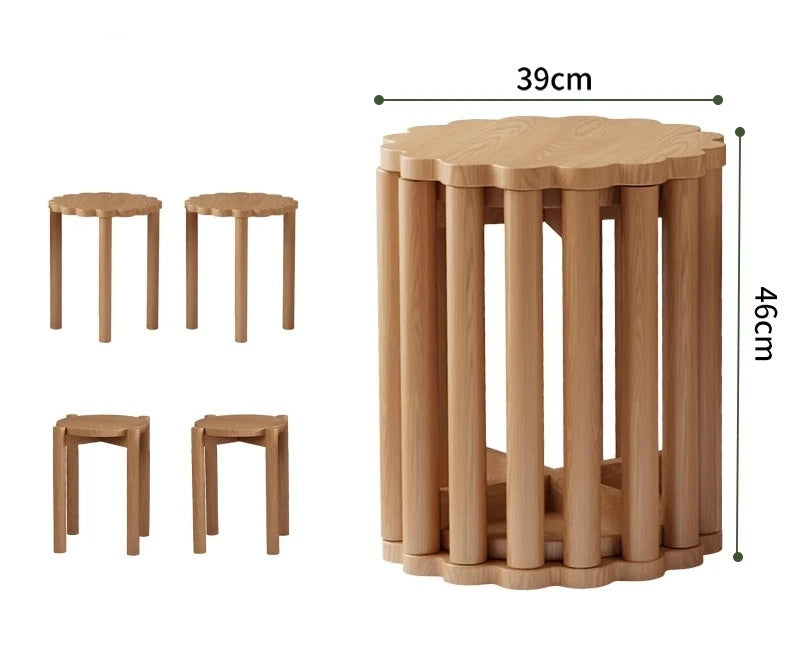Wooden Stacking Stool