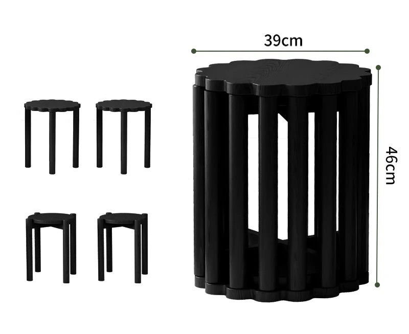 Wooden Stacking Stool