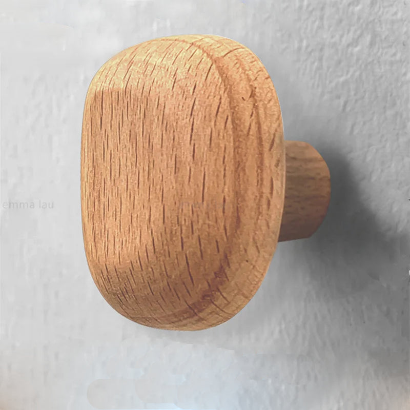 Wooden Pebble Wall Hook/Knob