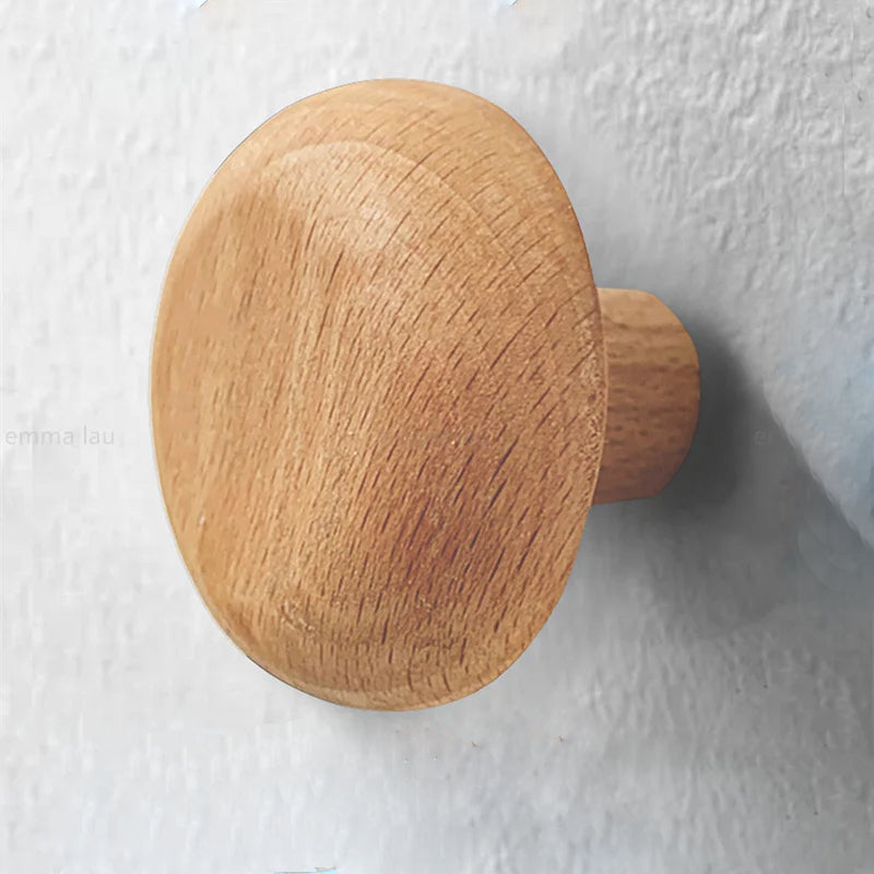Wooden Pebble Wall Hook/Knob