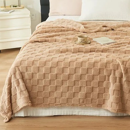 Checkered Fleece Blanket