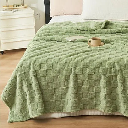 Checkered Fleece Blanket