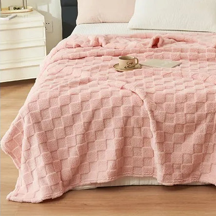 Checkered Fleece Blanket